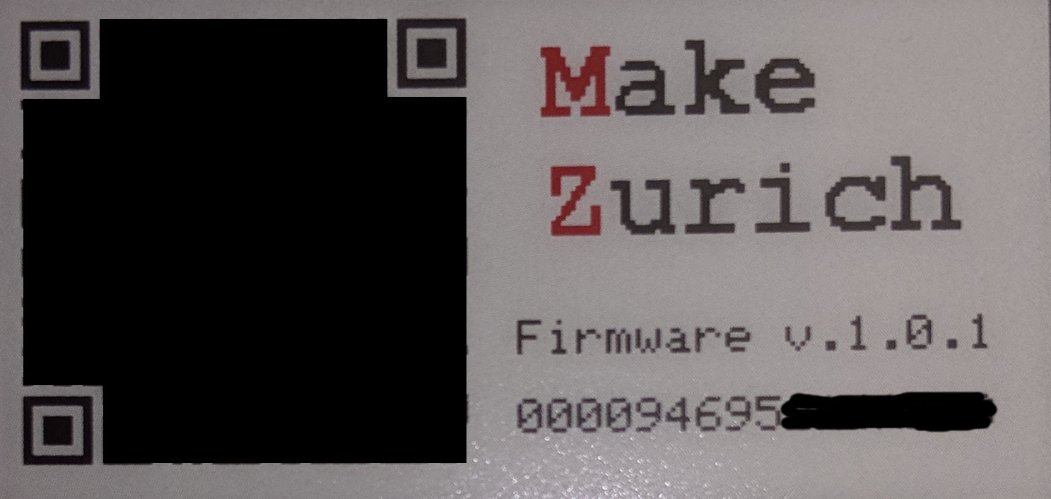 QR Initialisation view