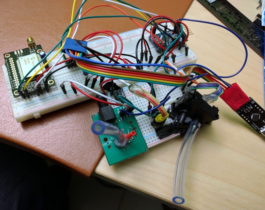 Final breadboard after getting home again and a goooooooooooooooood night (sunday) of sleep